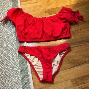 J. Crew Red Bikini